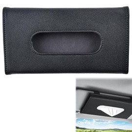 Car Tissue Holder, Car Visor Tissue Holder, Car Napkin Holder, Tissue Box, PU Leather Car Tissue Box, Sun Visor Tissue Box Holder, Sun Visor Napkin Holder, Black