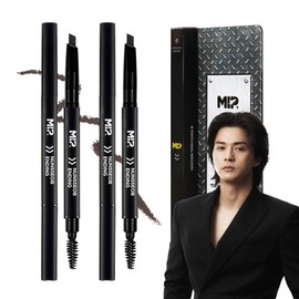 MIF eyebrow ending men's eyebrow pencil, matching brown, 2 pcs / 미프 눈썹엔딩 남성용 아이브로우 펜슬, 매칭 브라운, 2개