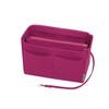 ZTUJO Purse Organizer Insert, Felt Bag Organizer with Metal Zipper,