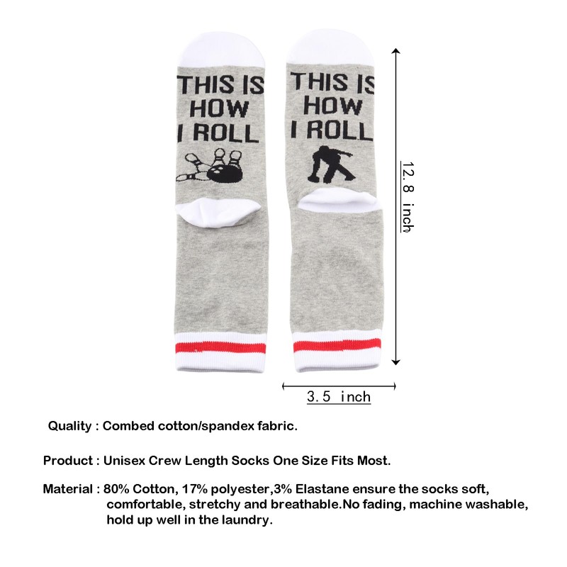 KUIYAI Funny Bowling Gift Bowler Gift Ball Socks For for