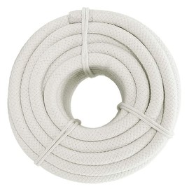 YUZENET Braided White Cotton Rope (3/4 inch x 50 ft) Natural Soft Utility Rope
