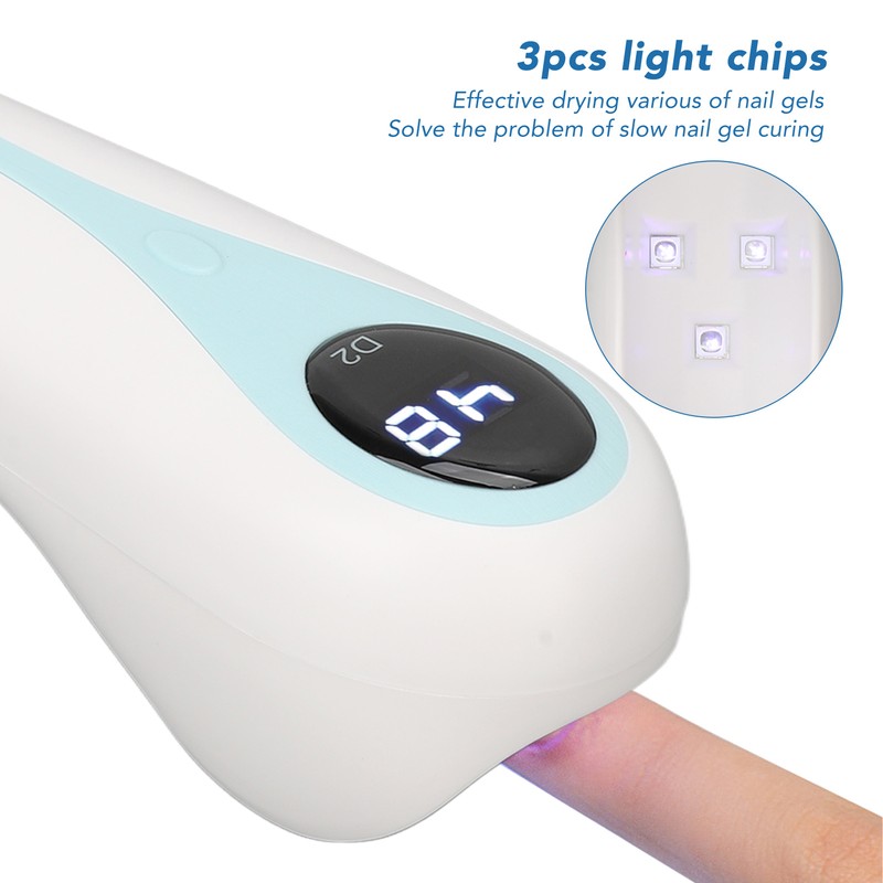 Mini LED Nail Lamp 5W 3pcs Light Chips 30s 60s