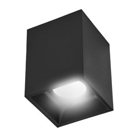 ILLUX Lámpara de techo SPOT para sobreponer, uso interior, luz blanca neutra, para recamara, pasillo, comedor, color negro. Illux TL-2918.NNKT40, Lampara Moderna, lampara para costa