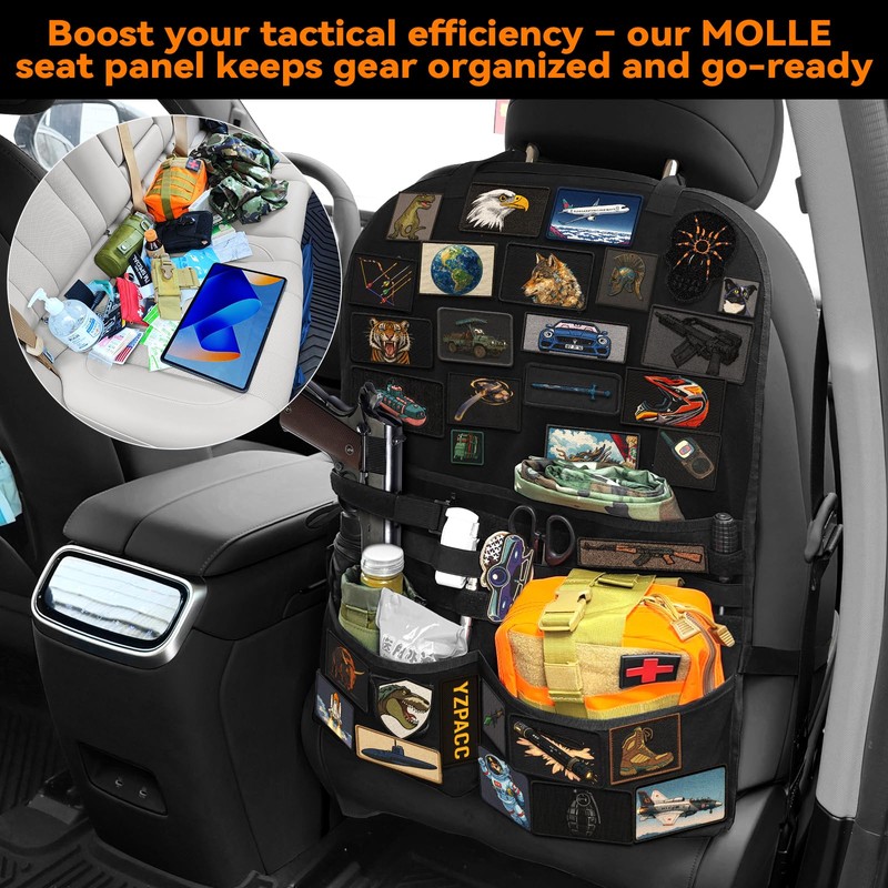 Yzpacc Universal Tactical Patch Display Board Hook & Loop Panel