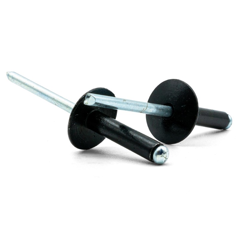 Hippo Hardware (4mm X 8mm) Black Extra Large Flange Pop
