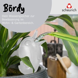 Scheurich Bördy XXL Plastic Water Reservoir, Colour: Bördy XXL, Transparent/Clear, 13.7 cm Width, 11 cm Depth, 33 cm High, 1 Litre Volume