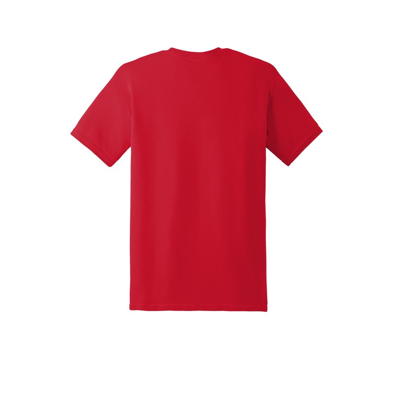 Gildan 5.4 oz Cotton T-Shirt (5000) Tee Large Red