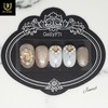 Golden Shadow Handmade Nail Tips - Long Stiletto / 골든셰도우