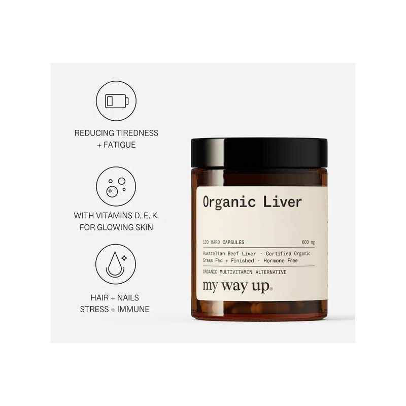 My Way Up Organic Liver 120 Capsules