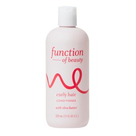 FUNCTION OF BEAUTY Curly Hair Conditioner, 11 oz - Formulated with Shea Butter to Moisturize, Nourish and Enhance Natural Curls, Sulfate-Free
