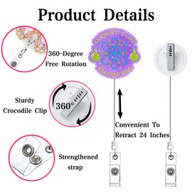 Science It's Like Magic But Treal Lab Tech Badge Reel Retractable Funny Nurse Nursing Badge Holder RN CNA LPN Medical Assistant Badge Clip ID Card Nurse Accessories for Work