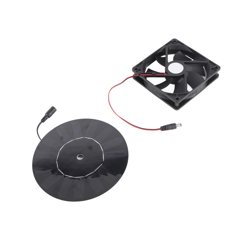 5W Chicken Coop Exhaust Ventilation Fan Monocrystalline Silicon Pet Cat