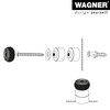 WAGNER Wall and Floor Door Stopper Combination Stick Big Diameter