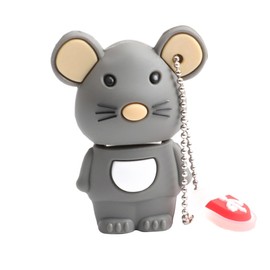 Gatuida Rat Zodiac USB Drive 32gb USB 2.0 Flash Drive PVC Covered Mini Portable