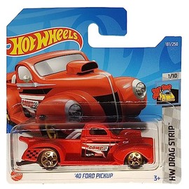 Hot Wheels - ´40 Ford Pickup - HW Drag Strip 1/10 - HCX61 - Short Card - Edelbrock - Red - Mattel 2022