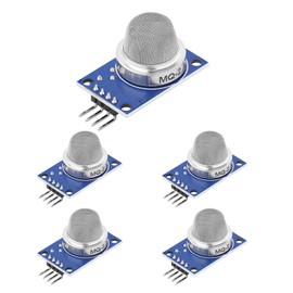 Pack of 5 MQ-2 Gas Sensor Smoke Sensor Air Quality Module Compatible Arduino, Gas Sensor, Air Quality Module