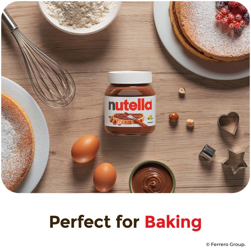 Nutella Hazelnut Spread with Cocoa for Breakfast, Bulk 120 Pack