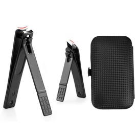 TecHong 7Pcs Manicure Set - Stainless Steel Fingernail Clippers Kit, Toenail Trimmer Cutter Pedicure Tools for Men & Women, Sharp Cutting Edges for Thick Nails - Professional & Home Use