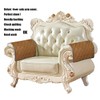 ZUODO Sofa Armrest Slipcovers Velvet Non-Slip Plaid Quilted Yellowish Brown