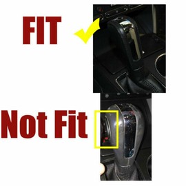 Bayyee 2Pcs/Set Car Gear Lever Shift Knob Trim Cover Sticker Trim for Ford Explorer 2016 2017 2018 2019 2020 Carbon Fiber ABS