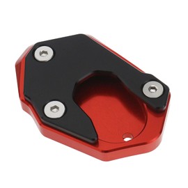 ECSiNG Motorcycle Foot Side Extension Pad Non-Slip Side Stand Magnification Plate Pad Compatible with Kawasaki Z900 Z650 2017-2021 Z1000 SX 2010-2020 ZX6R ZX10R ER6N ER6F Red