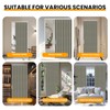 AJAZZ 100% Blackout Accordion Doors Interior Closet Curtain Doorway Curtains