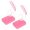 2 Sets LED Desk Lamp Pink Flexible Gooseneck Foldable Home