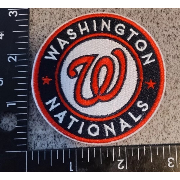 WASHINGTON NATIONALS EMBROIDERED IRON ON PATCH