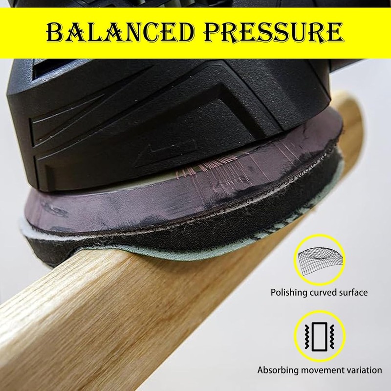 Hook and Loop Soft Sponge Cushion Buffing Backing Pads, 12.5