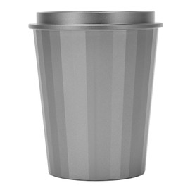 58mm Dosing Cup Prevent Stick Aluminum Alloy Multipurpose Coffee Powder Feeder Cup for Coffee Machine Bean Grinder Silver Gray