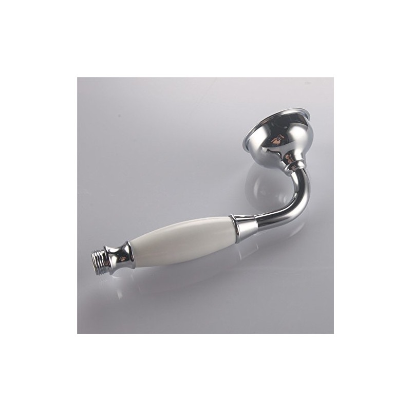 Brass Shower Head Traditional Victorian Style Handheld Shower Sprayer Chrome