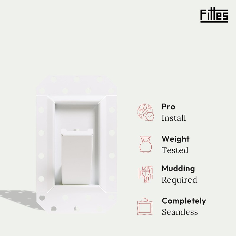 Fittes Flush Hideaway Hook [Luxe], Foldable Recessed Wall Mount Hooks