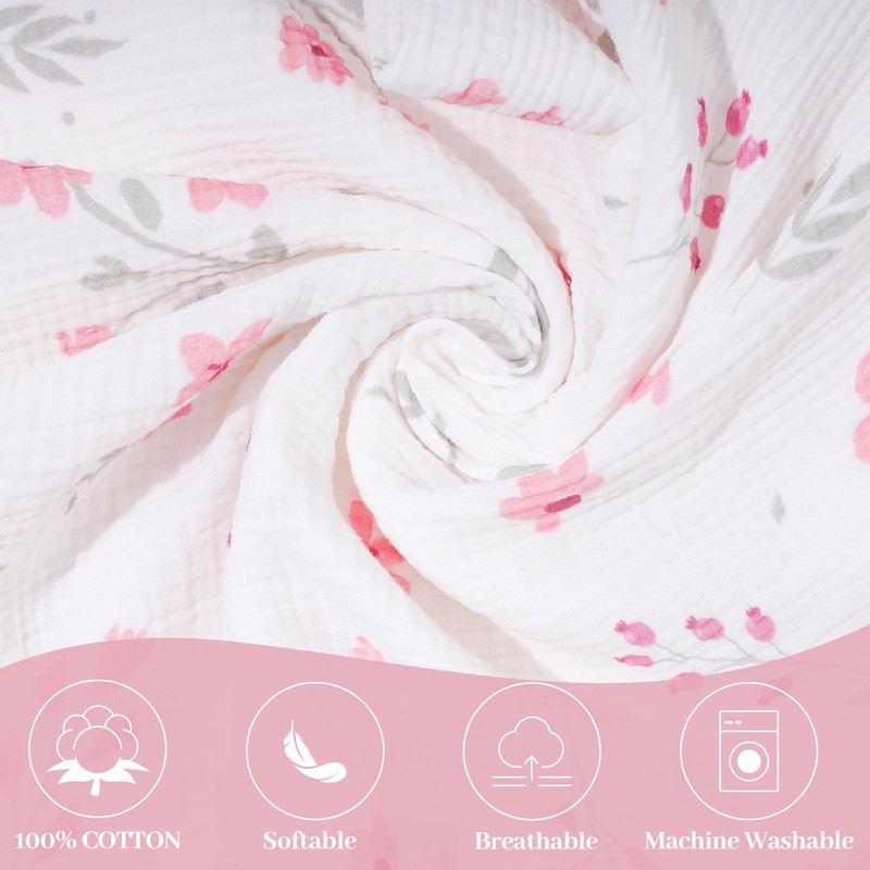 YKYUASD 2 Pack Muslin Nursing Cover for Breastfeeding, 100% Cotton