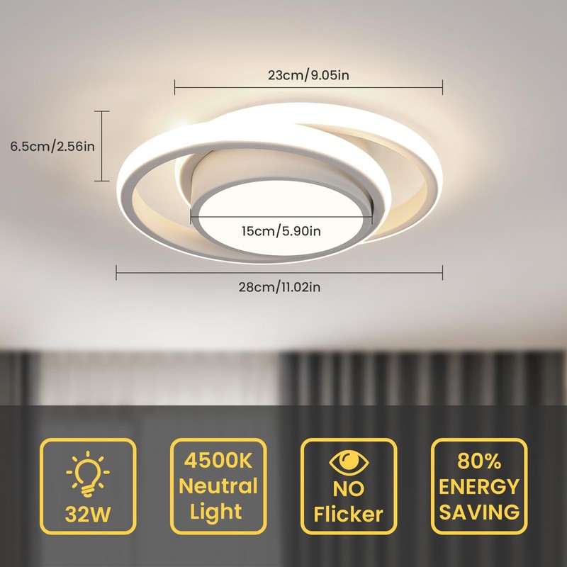 Comely LED Ceiling Light, 32 W LED Ceiling Light, Round,