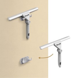 Dr.Dirt Shower Squeegee for Shower Doors,12 Inches Shower Squeegee for Tile, Shower Door Squeegee with Hook, Wipe without Watermark, Fit for Bathroom, Kitchen, Toilet, Car, Etc.