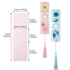 50 Pcs Kraft Bookmark Sleeves Resin Bookmark Holder Blank Bookmark Covers Display Cards Bookmarks Cardstock Bookmarks Gift Tags for Bookmark Gift Wrapping Black