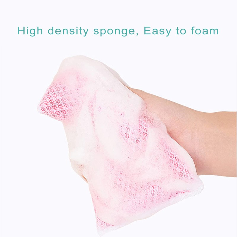 Individually Wrapped Sponge, Kitchen Dishwashing Sponge Multi-Purpose Mesh Net Scouring