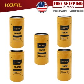 KOFIL (5pcs) 1R-0751 Fuel Filter for Caterpillar 3116, 3126, 3306 C7 Engine