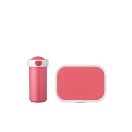 Mepal Lunch Set (Sealing Cup and Lunch Box), Pink Campus Lunch Set, ABS, 0 mm, 2