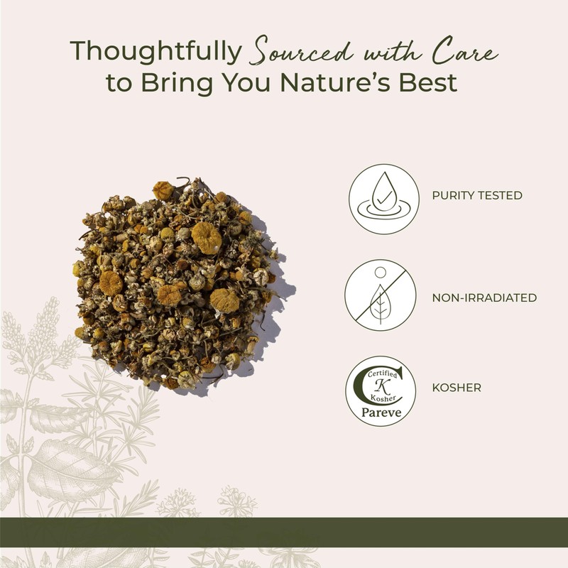 Starwest Botanicals Organic Chamomile Flowers Whole - Dried Loose Leaf