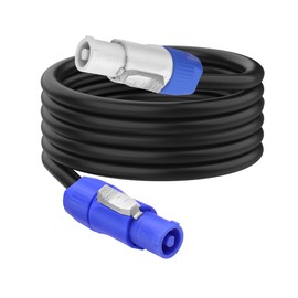 XMSJSIY PowerCon Power Cable 14 AWG 3 Pin AC PowerCon Input to Output Power Extension Cable Cord Wire for LED Screen Beam Moving Head Light, Stage Light Power,Audio Video Equipment and More-2M/6.5FT