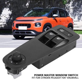 KIMISS Master Window Switch OE 735487419 6490.X9 Replacement for Citroen Relay/Jumper 2006-2015，Peugeot Boxer 2006-2015，Fiat Doblo 2006-2015，Fiat Ducato 2006-2015 Vauxhall Combo mk3 onwads 2010