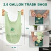 HECTOLIFE 2.6 Gallon 100 Count,Compostable Bags Handle Tie,Tear Resistant Kitchen