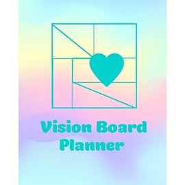 Vision Board Planner: Goal Setting,Visualization, Monthly Or Year Journal Book