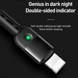 AICase Cable de carga en espiral, cable de nailon elástico de 1,8 m, carga y sincronización para teléfono XS/XS Max/XR/Phone X/8/8 Plus/7/7 Plus, Pad Pro Air 2 y más