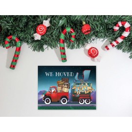 We Moved/New Address Holiday Card 18 Cards & Envelopes - Funny New Address Cards (Standard)