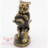 Solid Brass Figurine of sad Cat Puss in Boots Fairy