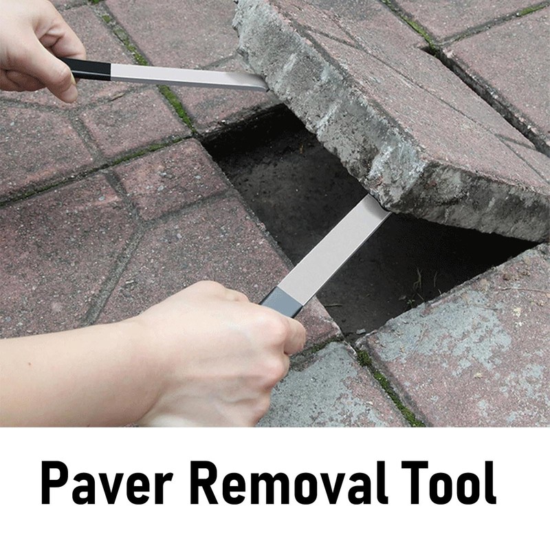 Paver Puller, 2Pcs Paver Removal Tool with Joint Scraper Micro