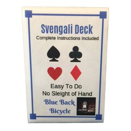London Magic Works Blue Svengali Deck Pack of Two; Includes Over 100 Tricks - Two Decks That are Sure to Amaze