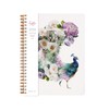 Lola Design - Large Spiral Notebook Organiser, Floral Peacock Design